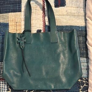 Frye Teal Tote Bag